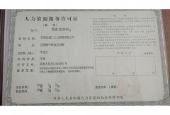 人力资源服务许可证
